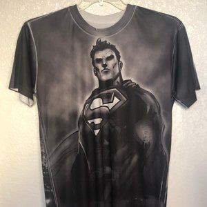 Superman DC Comics Moisture Wicking Mens Graphic Tee - Mad Over City Image Sz M